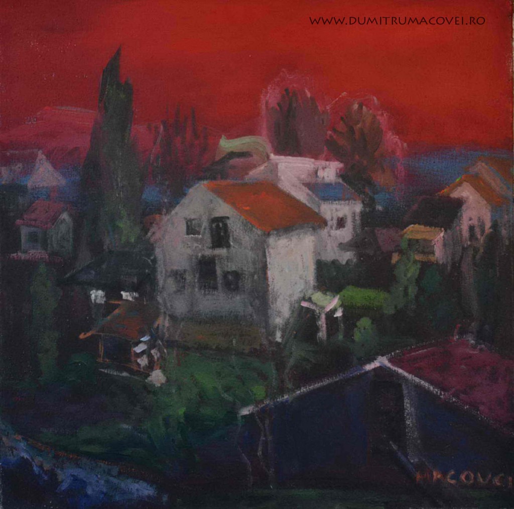 pictor Dumitru Macovei, peisaj Gradiste Velikie Serbia 2012